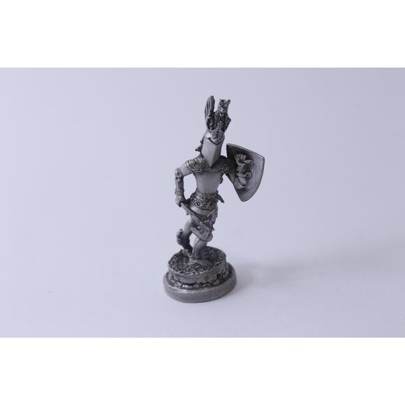 Knight and Shield, Pewter Figurine, Fantasy Character, Miniature, Game Piece - Picture 1 of 3